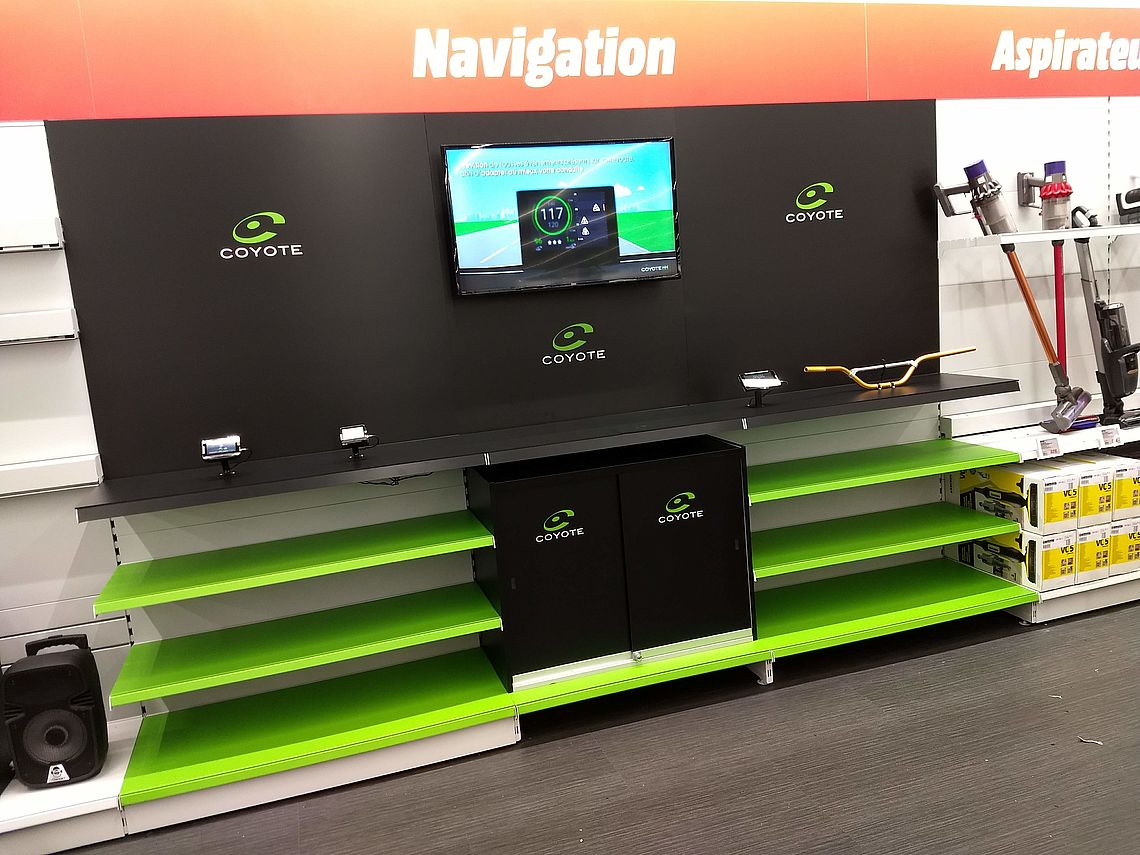 PLV habillage commerces instore retail