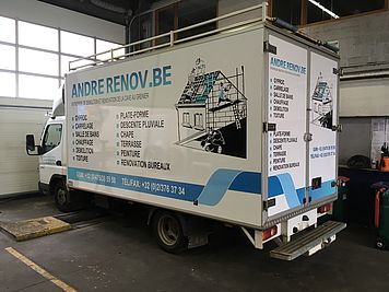 Apollo Communications - Lettrage de véhicule d'entreprise